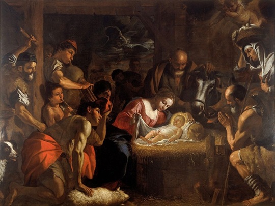 Perché sant’Alfonso dice che i pastori, accorrendo alla mangiatoia, trovarono nel viso di Gesù un “morso” di Paradiso? dans Canti Adorazione-dei-pastori