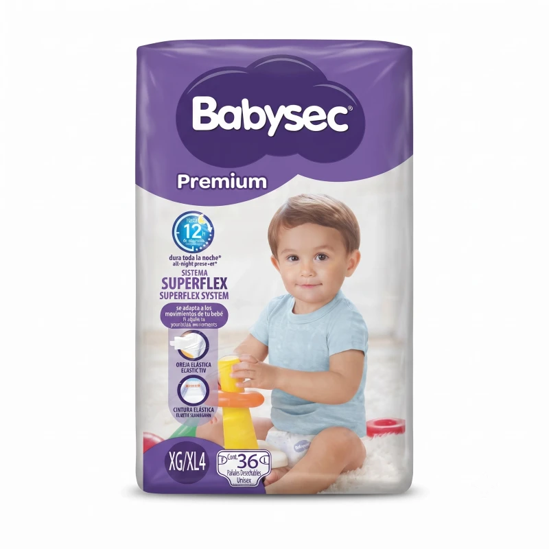 BabySec Pañales Premium XL4 36/1
