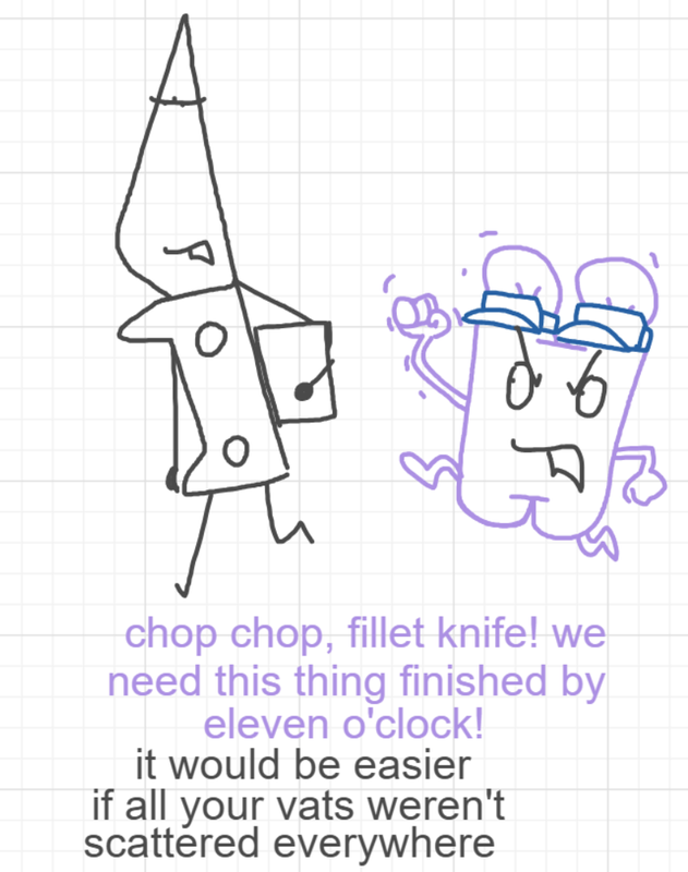 A panel from The Prime Number Few, episode eight of the Board Boards object show by Furretwalk/WalkingFurret.