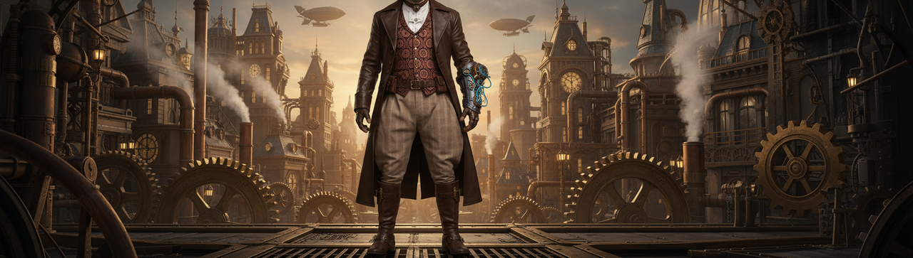 Steampunk pants Banner