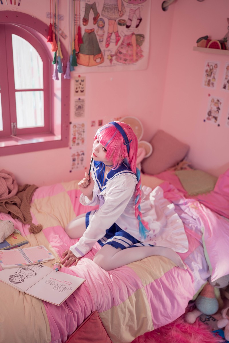 艾西Aiwest 湊阿库娅私服Cosplay写真图集 虚拟主播高清美图 55P (274.4M)插图