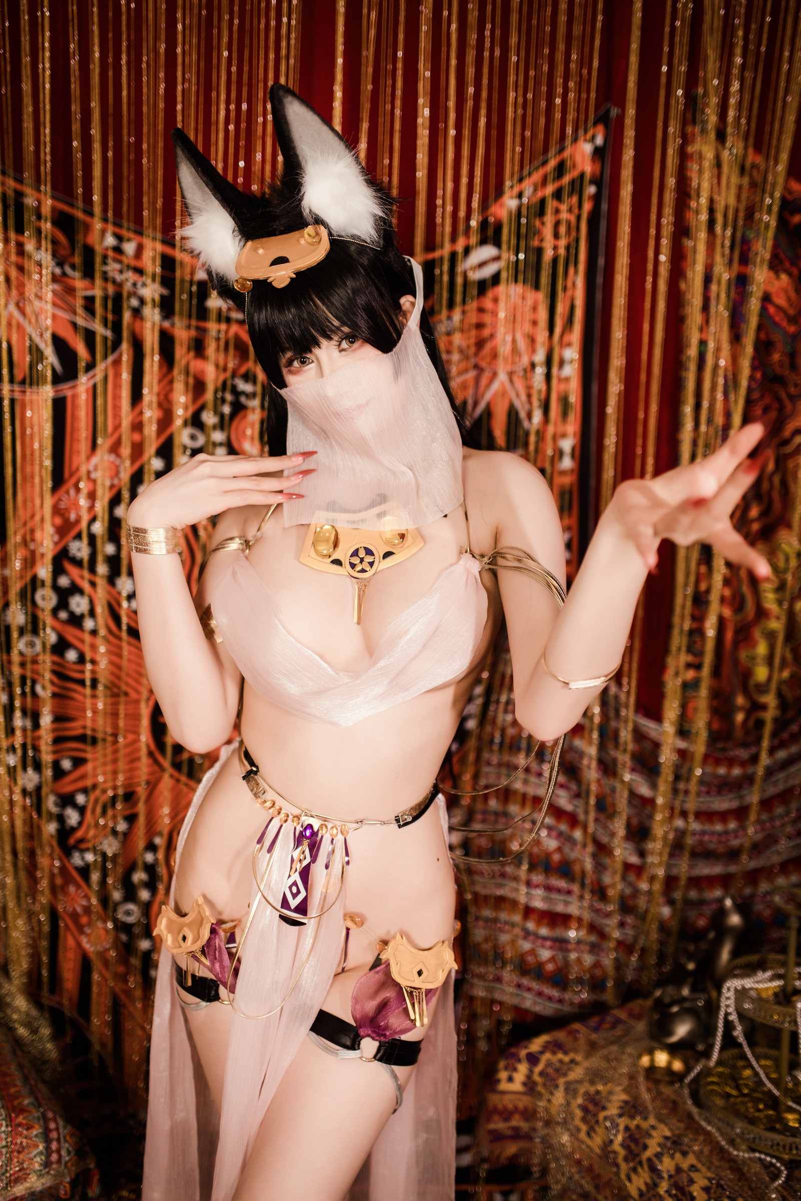 兔胖胖min – 碧蓝航线 武藏 舞娘 Cosplay 高清写真集（40P-223MB）插图