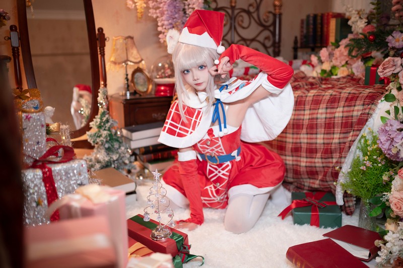 艾西Aiwest 香子兰圣诞Cosplay写真图集 圣诞主题高清美图 44P (541M)插图7