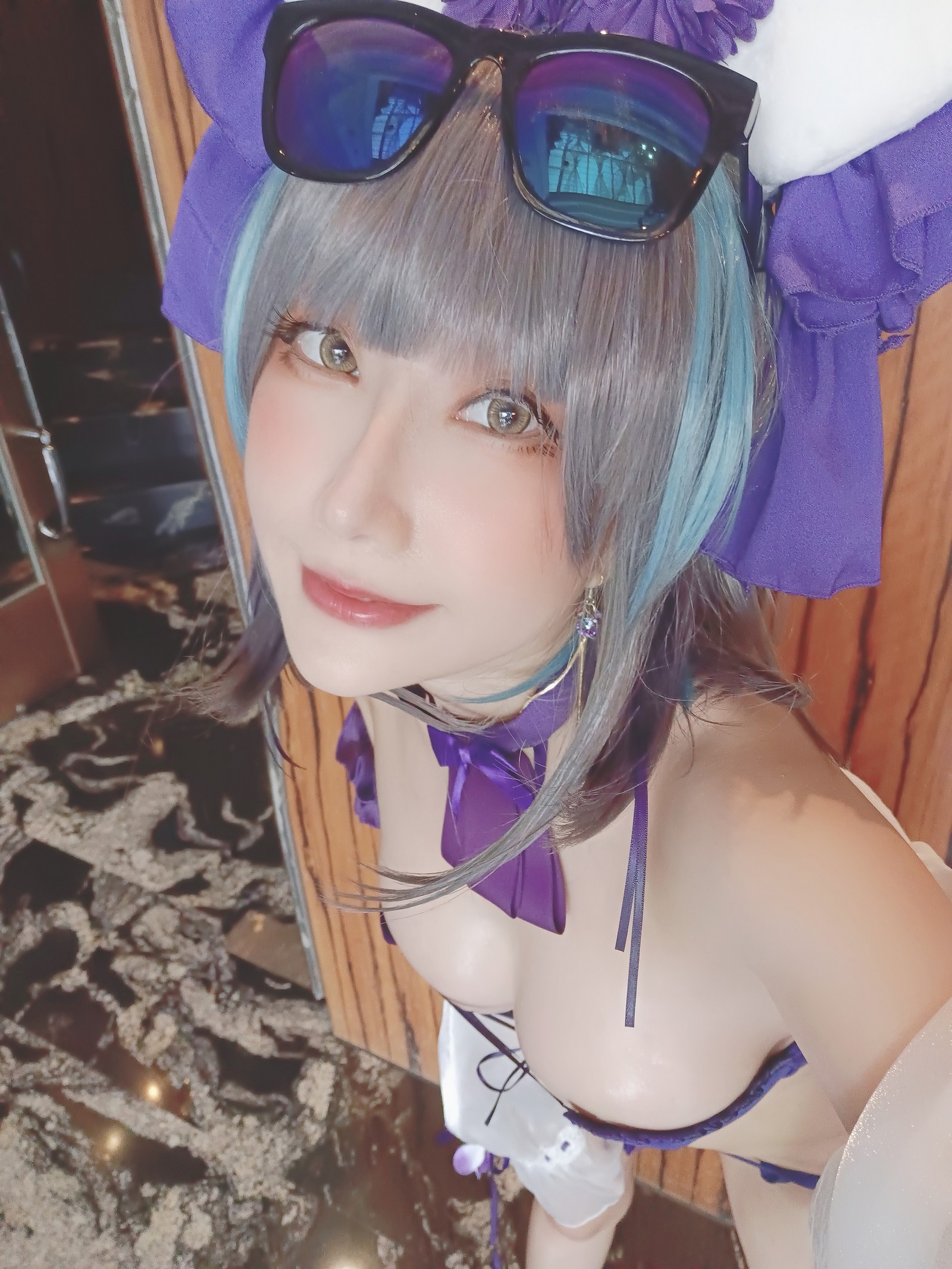 楊衣 Yangyi – 柴郡 Cheshire Cosplay 写真视频合集（55P+2V-261MB）碧蓝航线插图