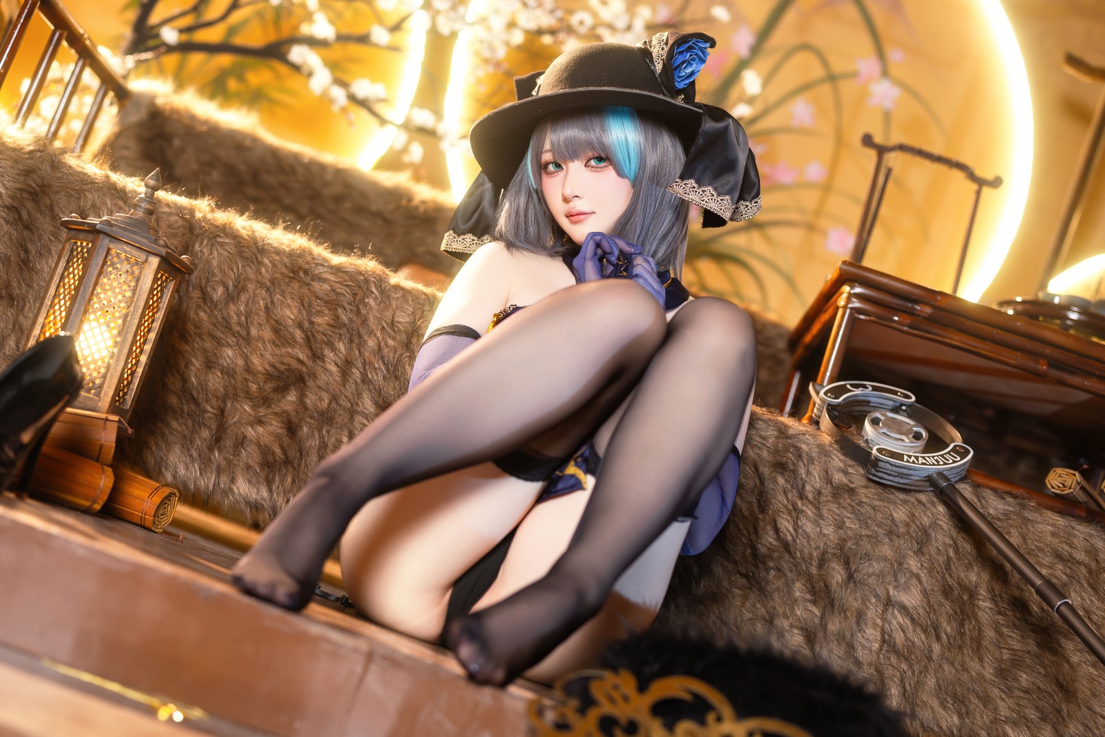 屿鱼 Yuyu 金装猫猫头 原创 Cosplay 写真集（60P｜747MB）插图8