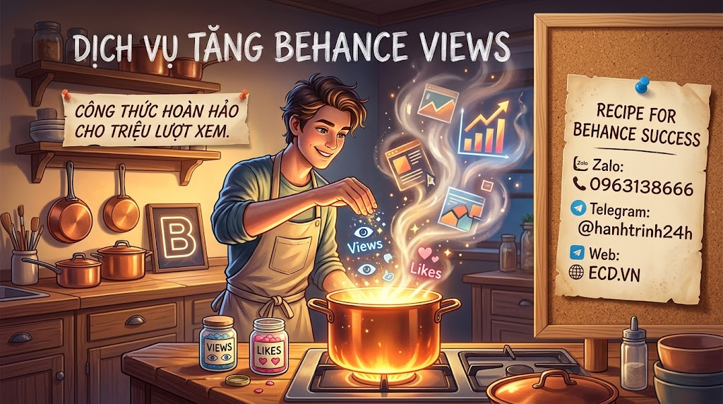 tăng behance views cao cấp cho portfolio
