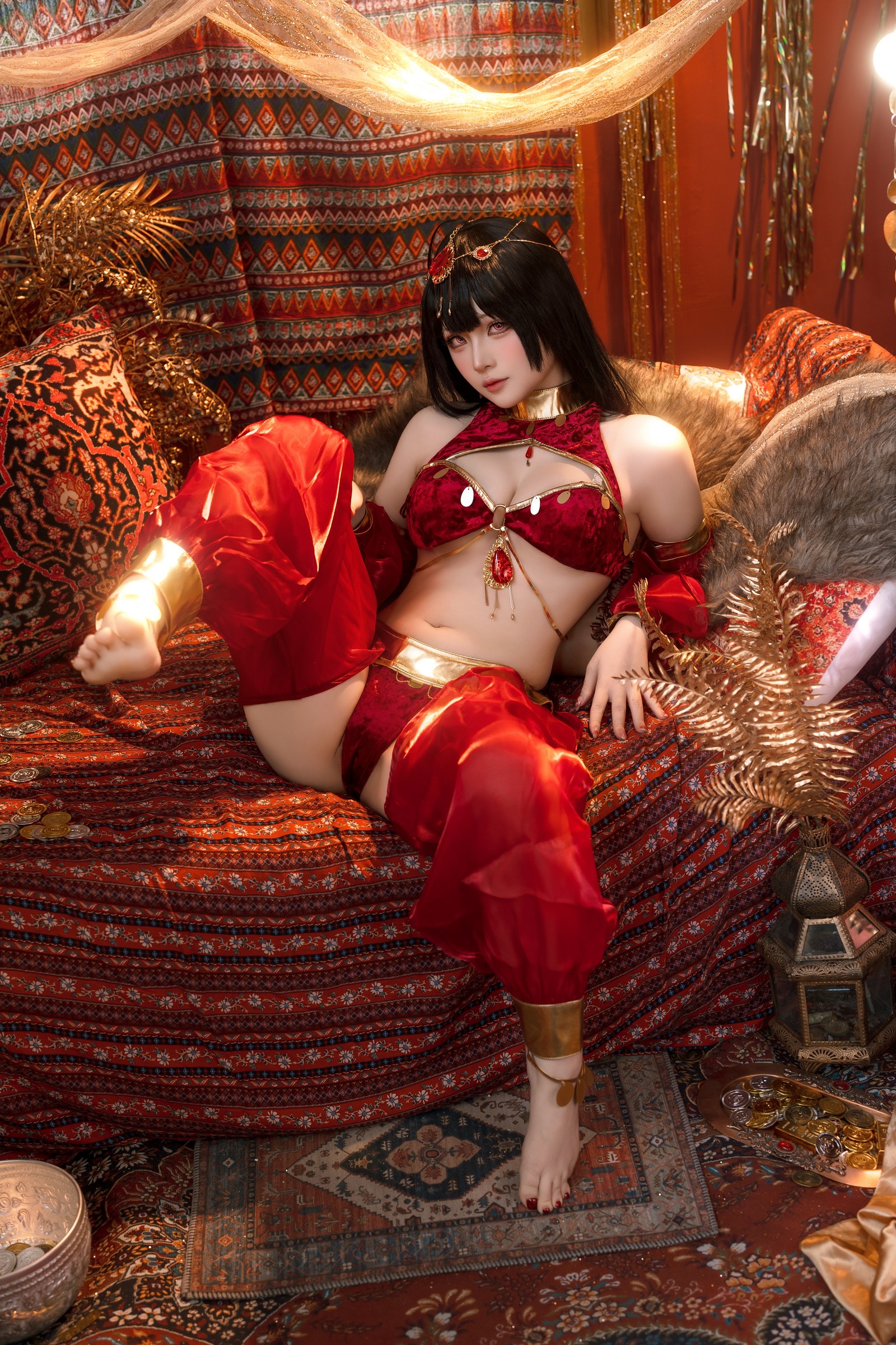 屿鱼 Yuyu 大凤 舞娘 新年特典 Cosplay 写真集（50P｜449MB）插图2