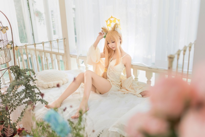 艾西Aiwest 碧蓝档案伊落玛丽睡衣Cosplay写真图集 高清图集 34P (102.2M)插图1