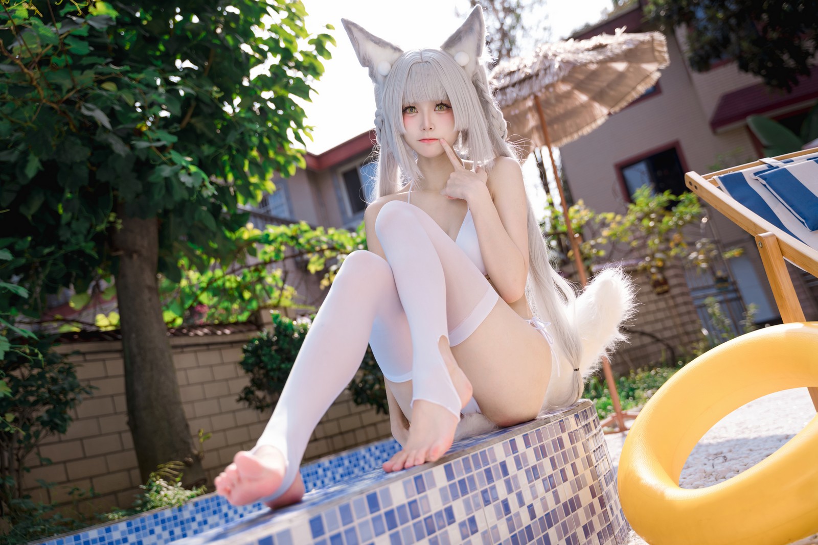 九柒喵 – 朝凪泳装 高质量泳装写真（29P-241.5M）夏日海边 Cos 系列插图6