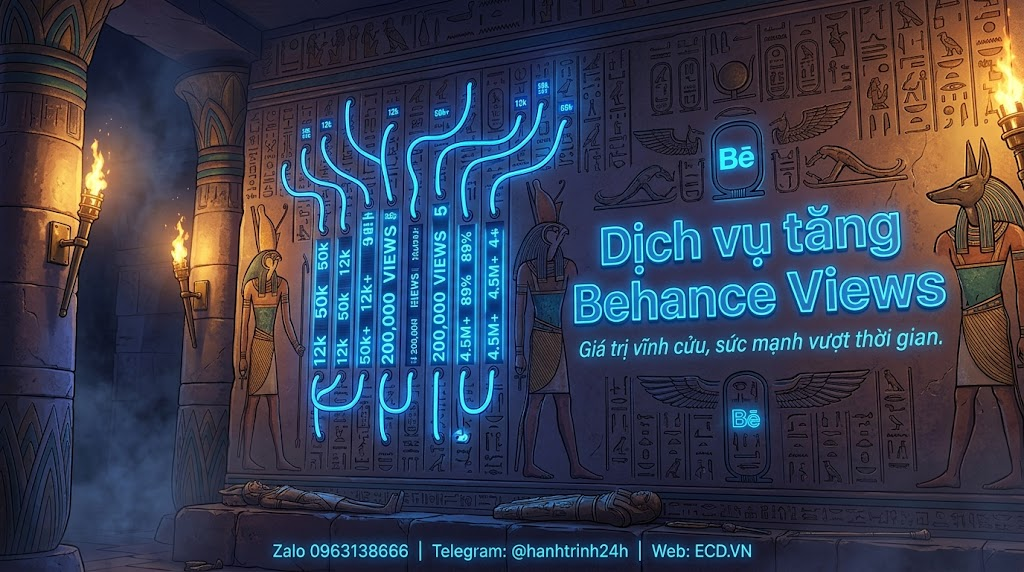 tăng behance views chất lượng behance adobe