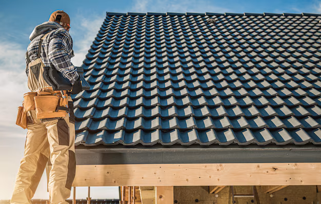 Roofer at Work