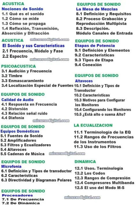 CURSO DE TÉCNICO EN SONIDO Y PRODUCCIÓN 