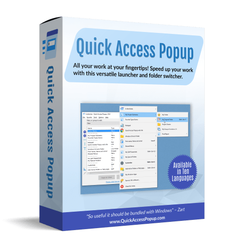 Quick Access Popup 11.5.5