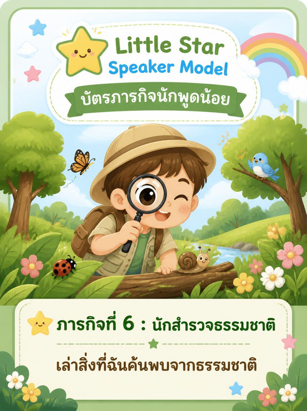 Professional early childhood education mission card for kindergarten 3 A6 portrait format Top sect