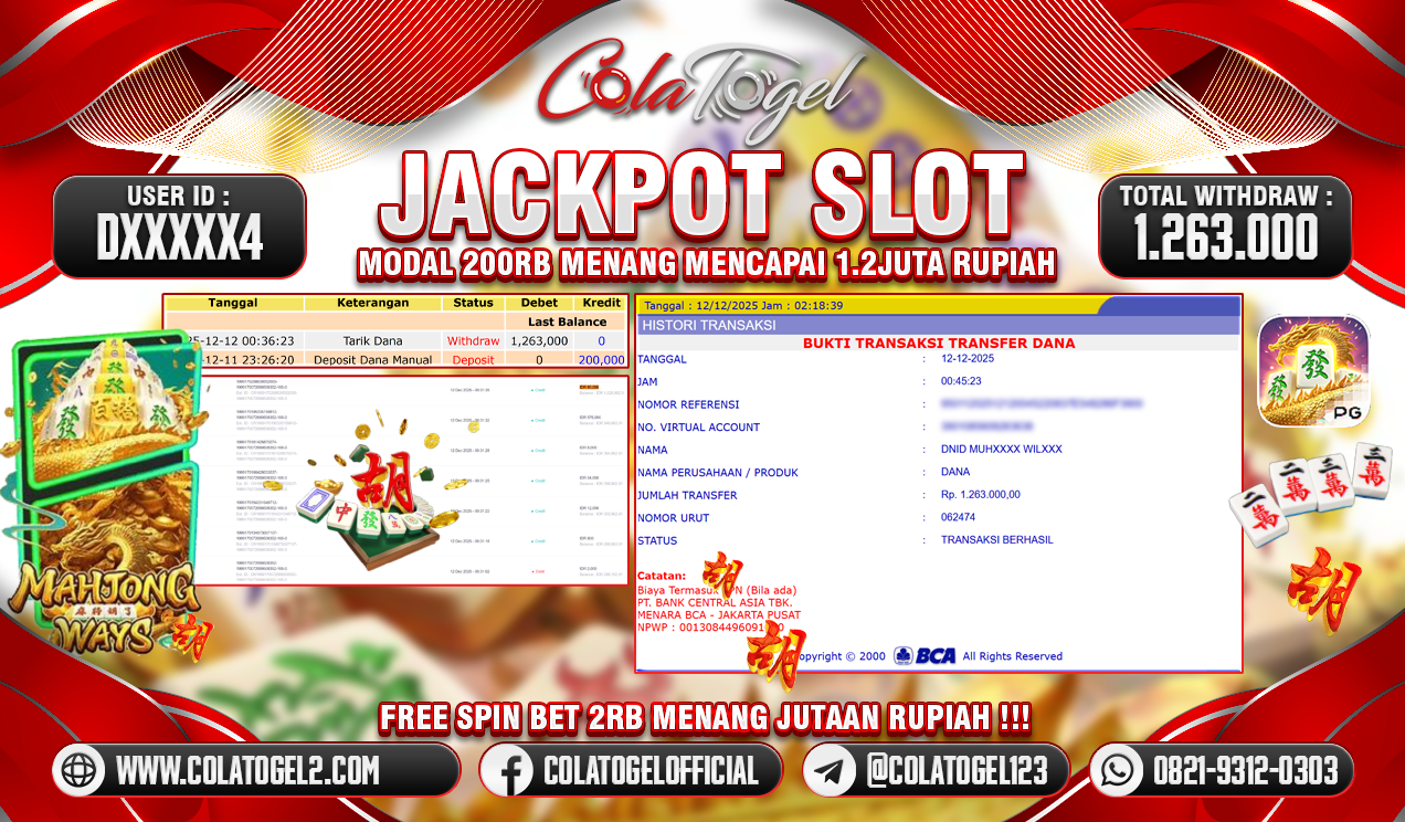 JACKPOT SLOT GACOR!!