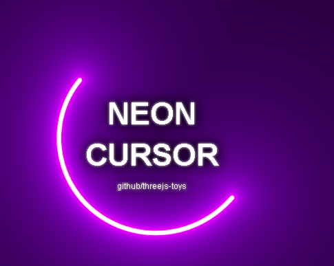 Neon Cursor Canvas particle effect