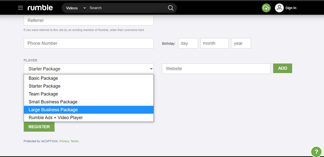 Plans on Publisher account