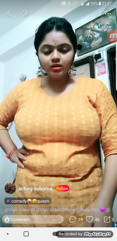 Soubouna Big huge tits in oragne churidhar.mp4_snapshot_00.11.495