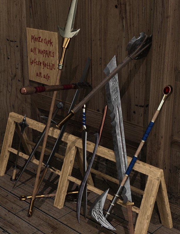 00 main armory of five realms bundle daz3d