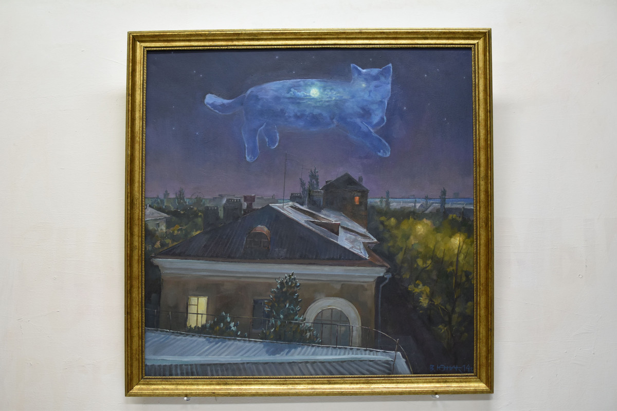 Ночной визит. Хм, 80х80, 2014