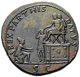 Glosario de monedas romanas. REX PARTHIS DATVS. 18