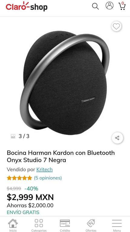 Claro Shop: Bocina Harman Kardon onyx studio 7 
