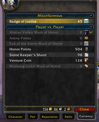 paladin currency