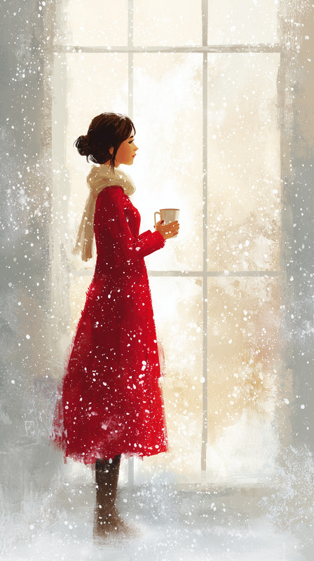 Illustrated_woman_holding_hot_cocoa_by_frosted_window_watchin_6ba52f2f-0a03-4e45-b9b3-0aaa269ce012_0