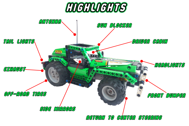 "RC Sand Cruiser" MOC - Building Instructions | Belle-Ve Bricks | LEGO MOCS / Custom MOCs Highlights