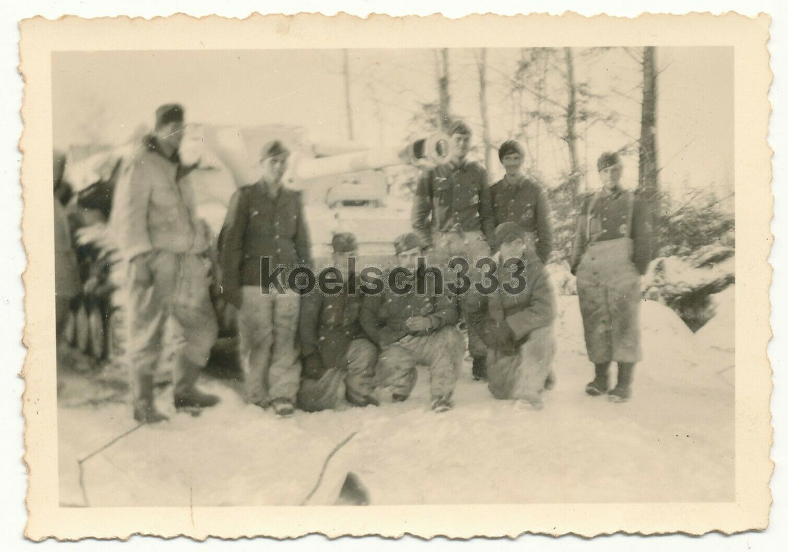 Foto Sturmgeschütz Abt. 203 Russland StuG Panzermänner am Tank m