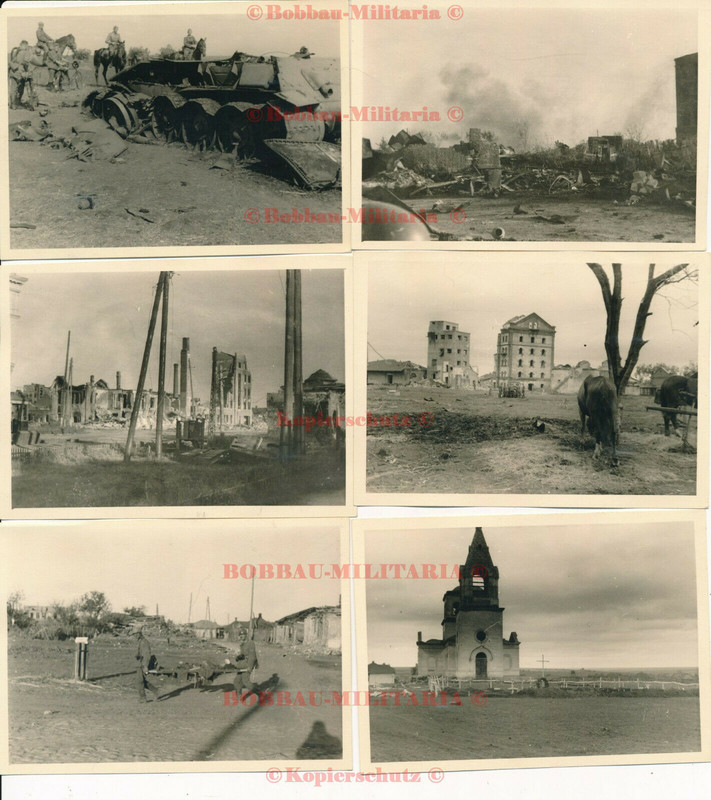 Russland Woronesch GR.532 combat Einmarsch Häuser Ruinen Einsatz 383.ID