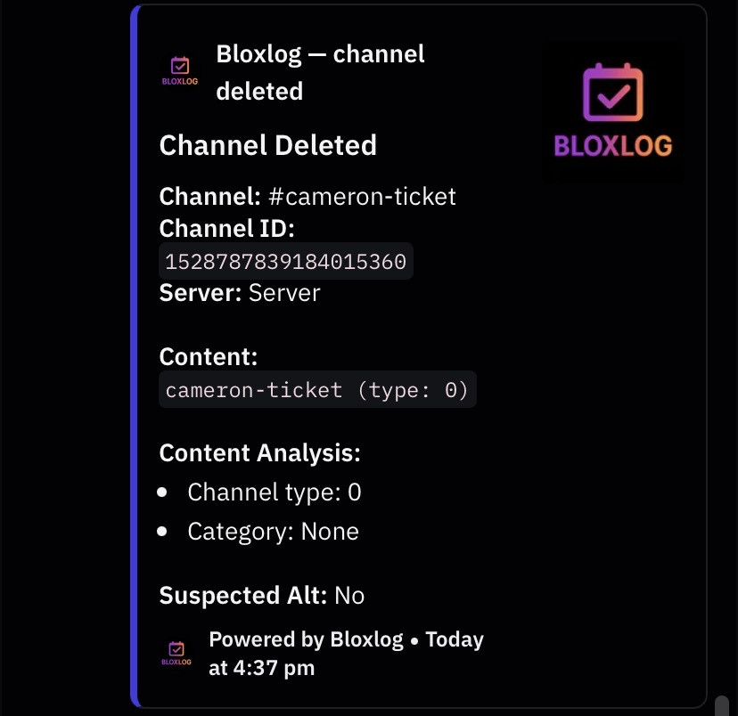 Log example