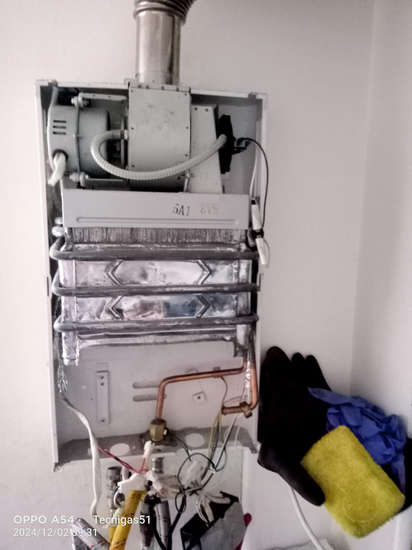 calentador instalado