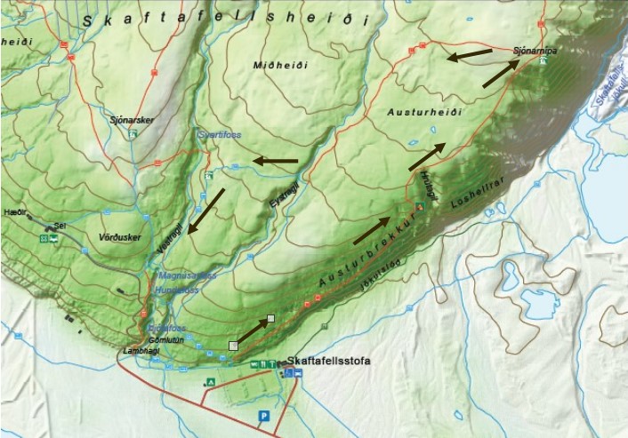 Islandia increíble en 11 días. - Blogs de Islandia - Dia 4. Playa negra Vik, Eldhraun, Stjórnarfoss, Foss á Síðu, Skaftafell. (7)