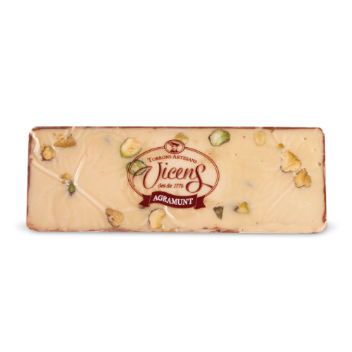 Turrón de Yogur con Pistacho Vicens Individual 80 Gr.
