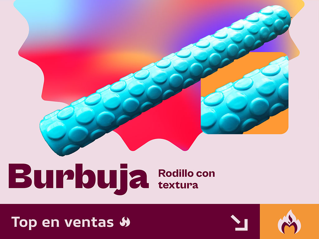 Rodillo de burbujas Marcador De Masas Y Texturizador de Aluminio