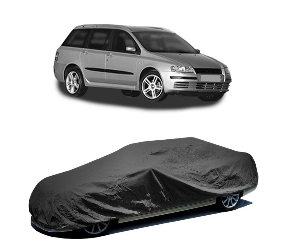 Husa tip prelata auto pentru FIAT STILO VAN (192_) 2001 - 2008,culoare negru, material textil impermeabil, rezistanta la intemperii praf UV, CARPASSION Husa Protectie