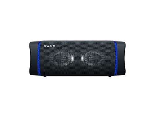 Amazon: SONY SRS-XB33/BC Bocina Bluetooth Portátil con ExtraBass, Resistente al agua y al polvo, 24 Hrs Batería, Negro 