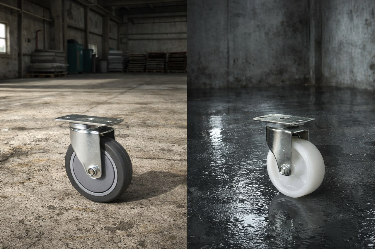 easy rolling casters for extra heavy load visualization