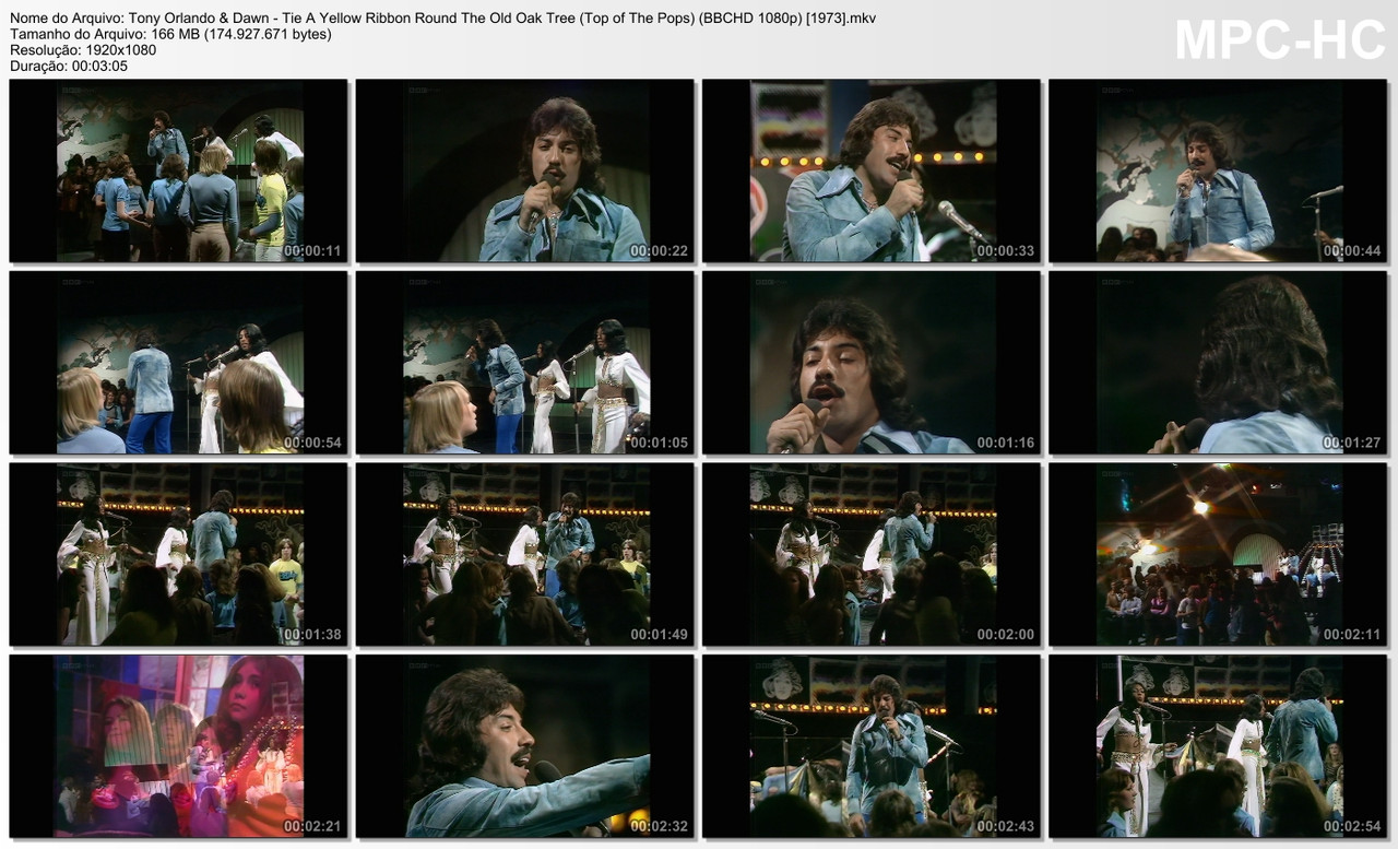 Tony Orlando & Dawn - Tie A Yellow Ribbon Round The Old Oak Tree (Top of The Pops) (BBCHD 1080p) [25