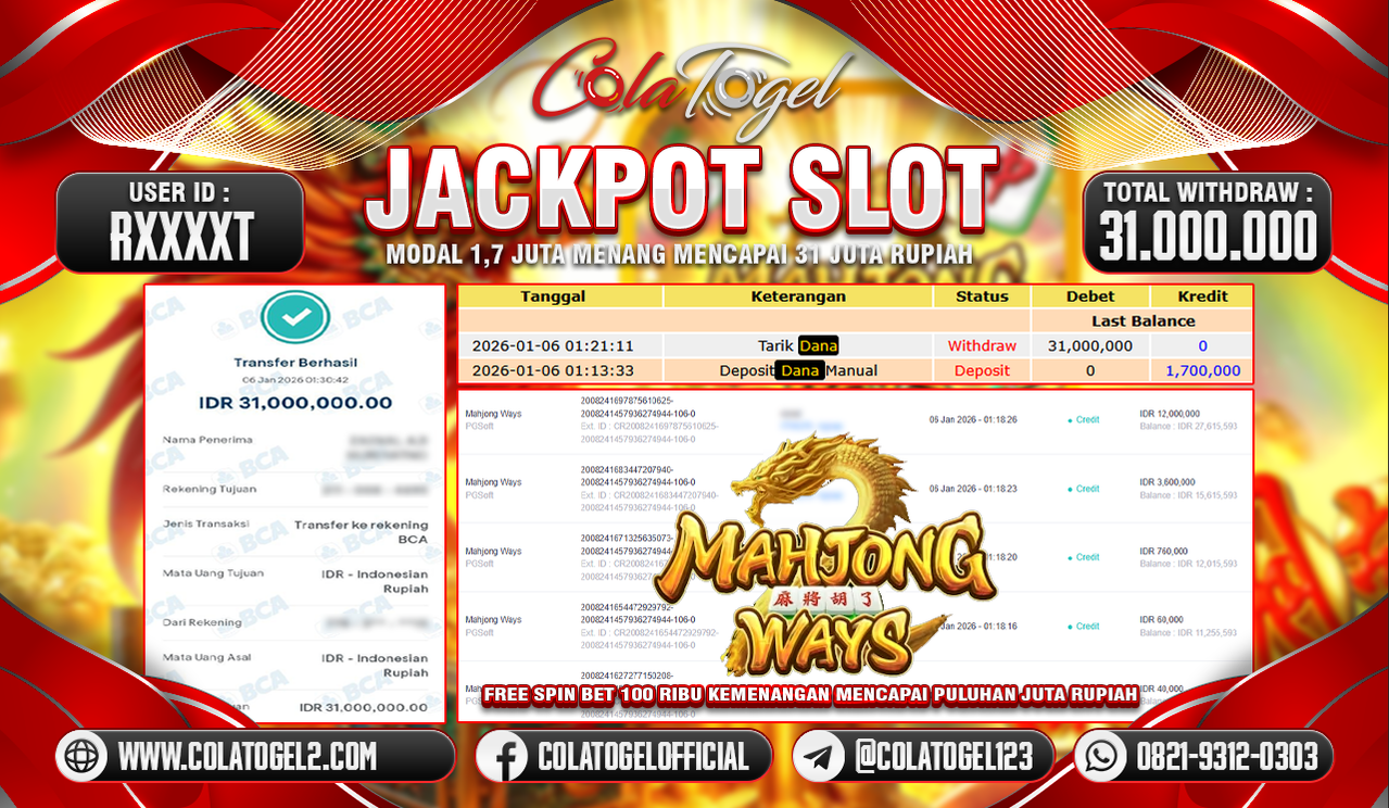 JACKPOT SLOT GACORR!!