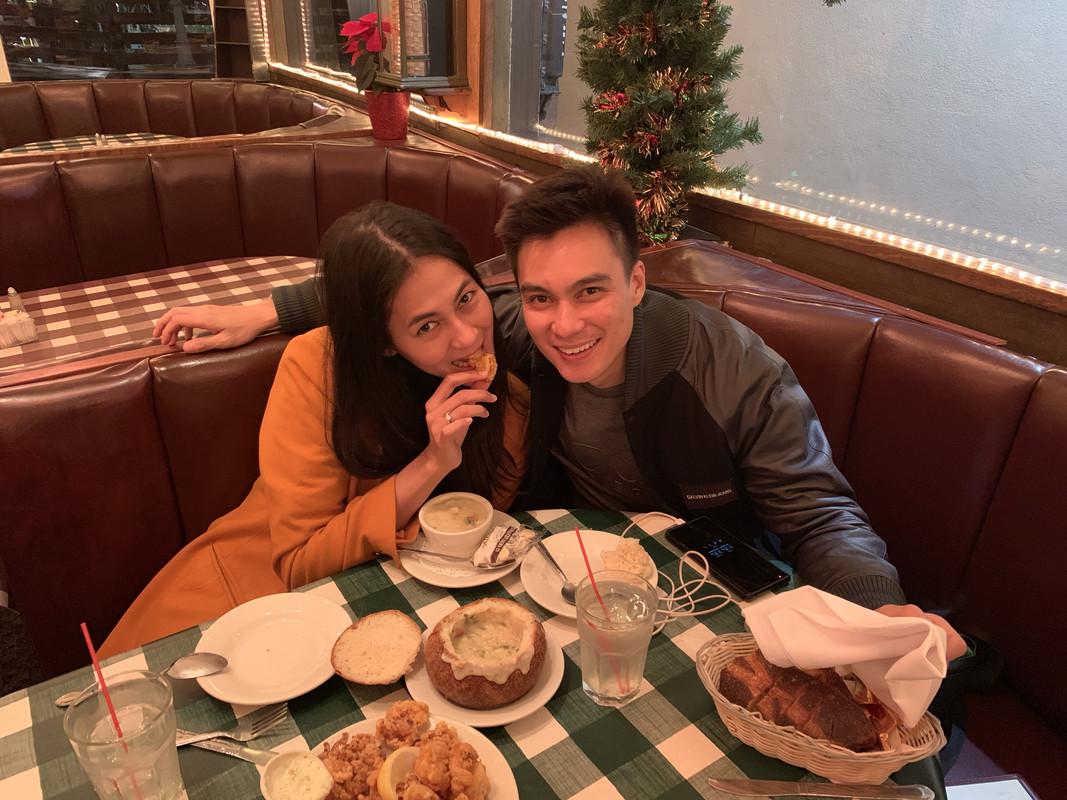 Makan malam di Fisherman Wharf