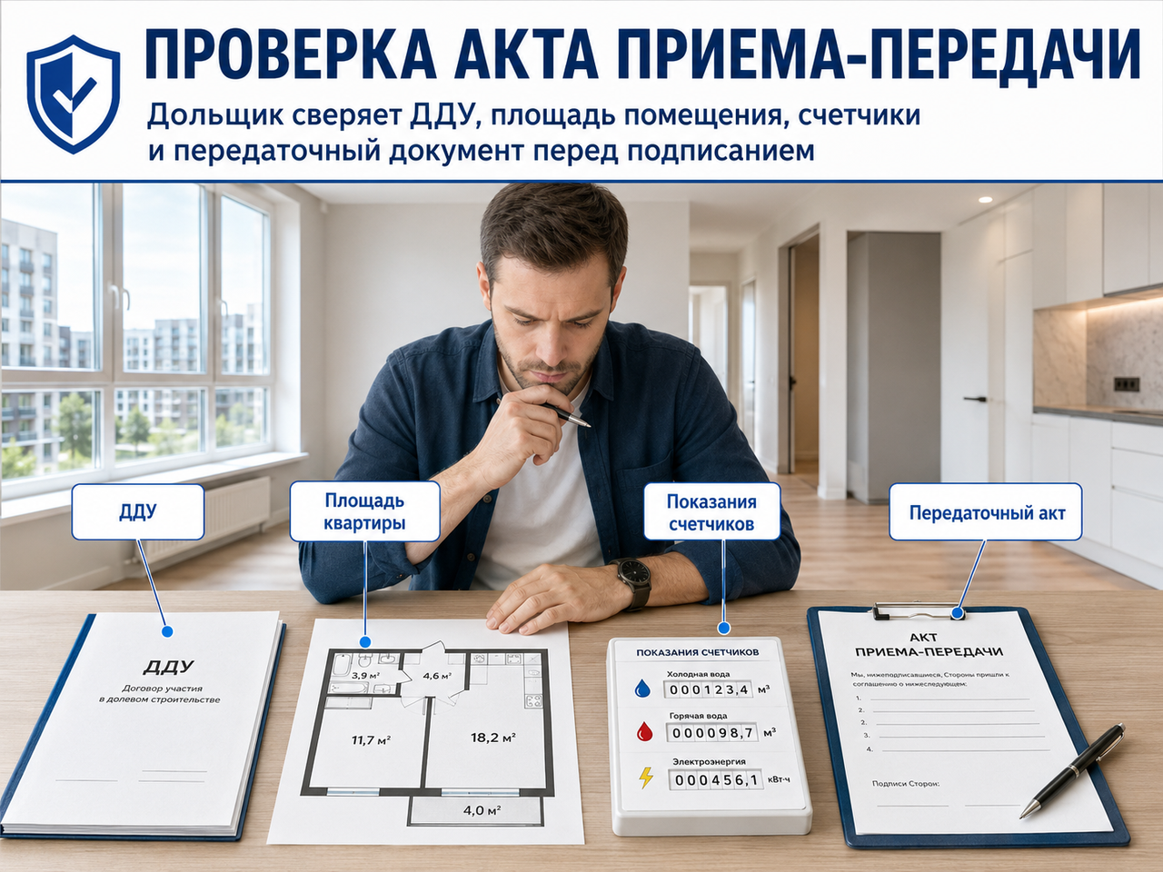 Акт приема-передачи квартиры по ДДУ в 2026 году: полный гайд для дольщиков с учётом новых законов