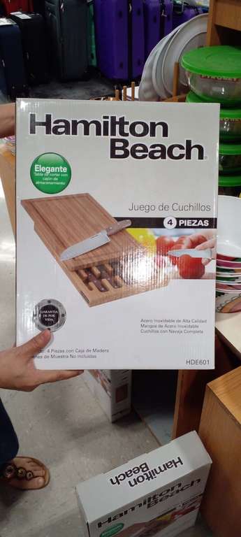 Oferta Soriana Matamoros: Juego de cuchillos Hamilton beach 
