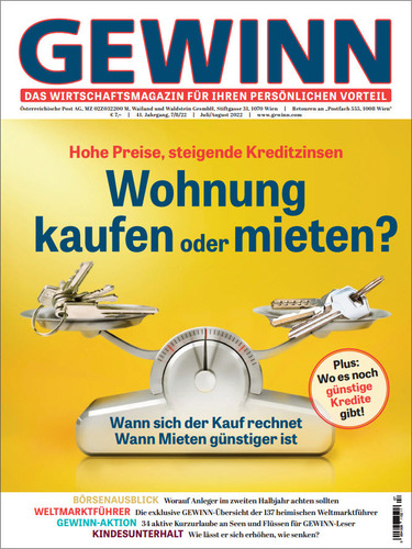 Cover: Gewinn Wirtschaftsmagazin No 07-08 Juli-August 2022