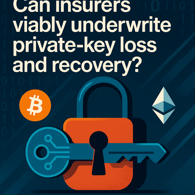 Can insurers viably underwrite private-key loss and recovery?
