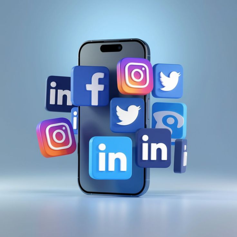 Social media marketing agency team working on campaigns