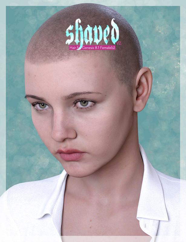 Shaved Hair V2 for Genesis 8.1 Females - (Repost 2023)