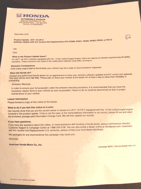 My 2017 Crv Is A Victim Of The Dreaded Oil Gas Dilution Issue Page 15 Bogleheads Org