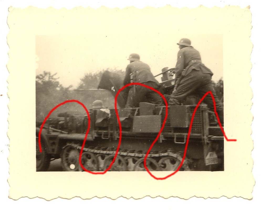 Rußland Panzer Flak 2 cm auf Halbkette 1 Tonner SdKfz